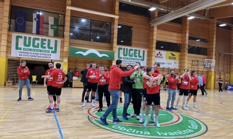 Rokometaši LL Grosist Slovana so v gosteh premagali Sviš Cugelj okna Ivančno Gorico s 36:25