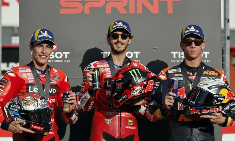 Bagnaia zmagal na sprinterski dirki na Japonskem, Marc Marquez drugi