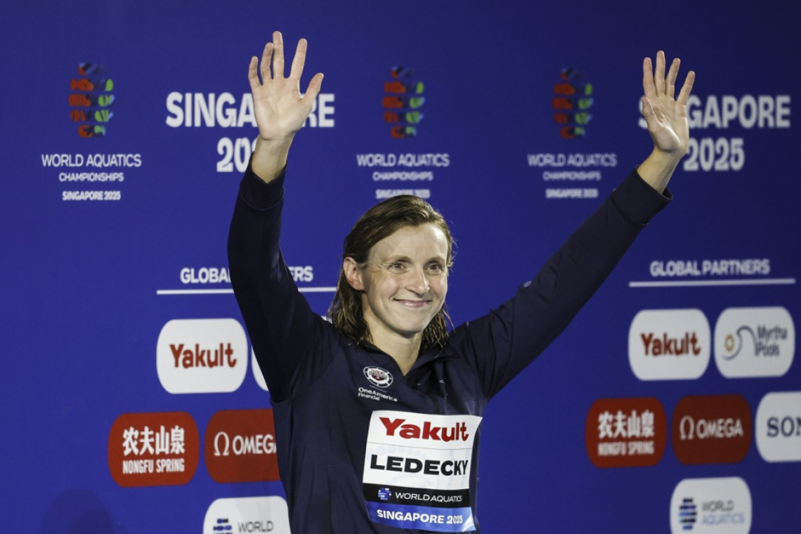 Katie Ledecky drugi čas na 1500 prosto v zgodovini