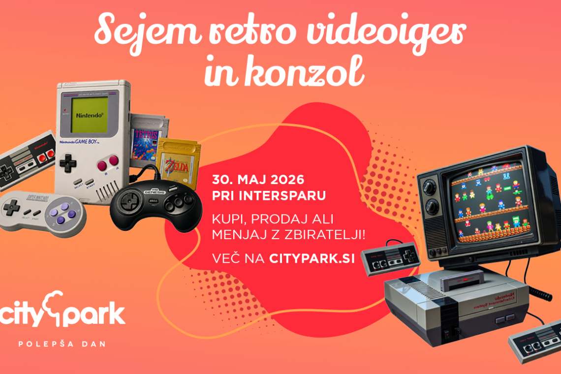 Retro igre in ulična košarka to soboto v Cityparku